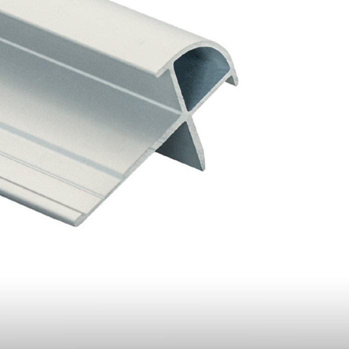 Perfil alumínio Canto Curvo - para painéis decorativos de parede